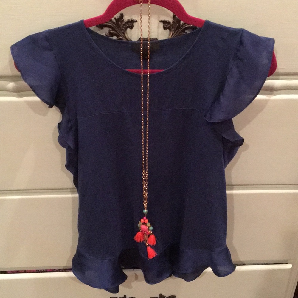 J. Crew Ruffle Top